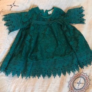 Jessica Simpson green lace Dress 😍